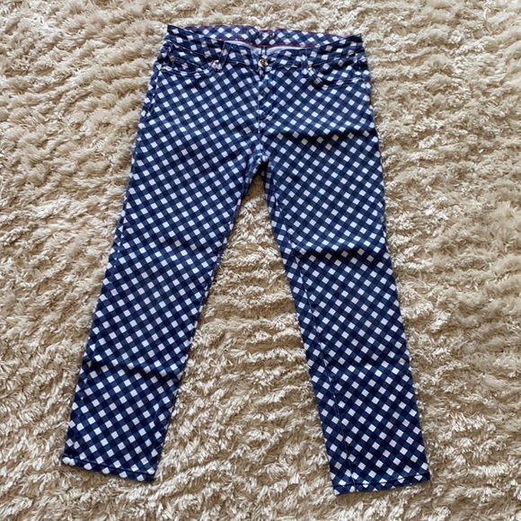 Kate Spade PERRY Street Cropped Gingham Pants - Picture 1 of 8